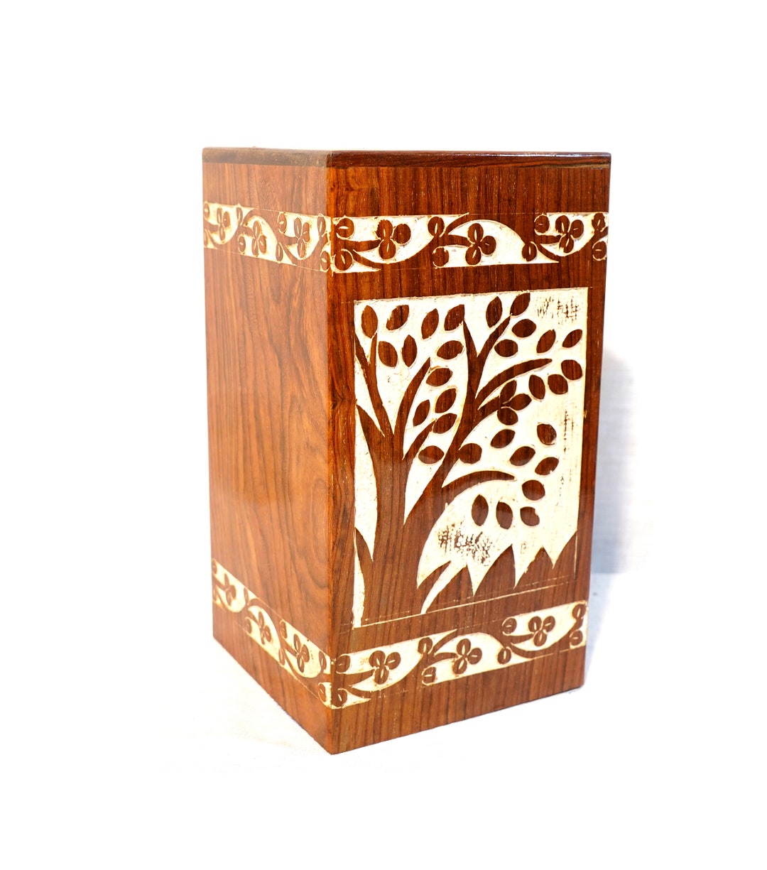 Wooden Urn for Male/female Ashes, Handmade Urn Ashes Box, Personalized Cremation Urn for Ashes
