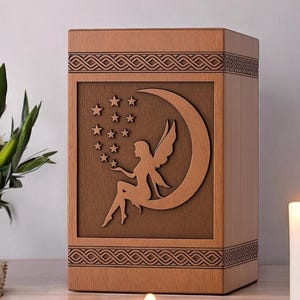 Personalized Wooden Urn Box for Ashes Handcrafted Laser Engraved Memorial Urn  Custom Cremation Box for Adult Human Ashes – Funeral Keepsake