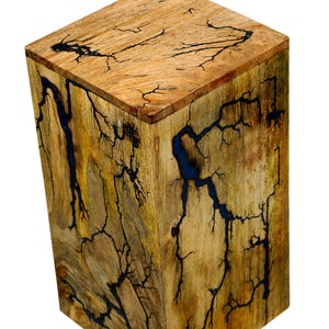 Lichtenberg Wood Urn | Thunder Strokes Cremation Urn for Human Ashes Adult -Stunning Urns - Personalized Gifts | Mother's Day Gifts
