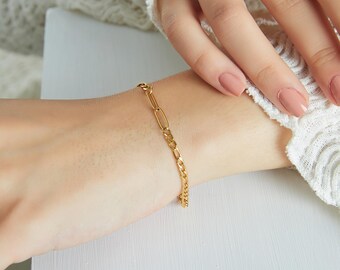 18K Infinity Bracelet , Sister Gift Bracelet, Gift for Mother  , Christmas Gift , Friendship Bracelet , Best friend Bracelet, Waterproof