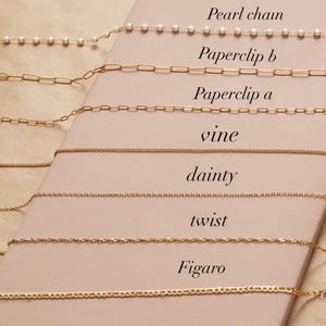 18K Gold Chain Necklace - Stainless Steel Chain Necklace - Gift for Her -  Figaro Chain - Christmas Gift - Women Necklace