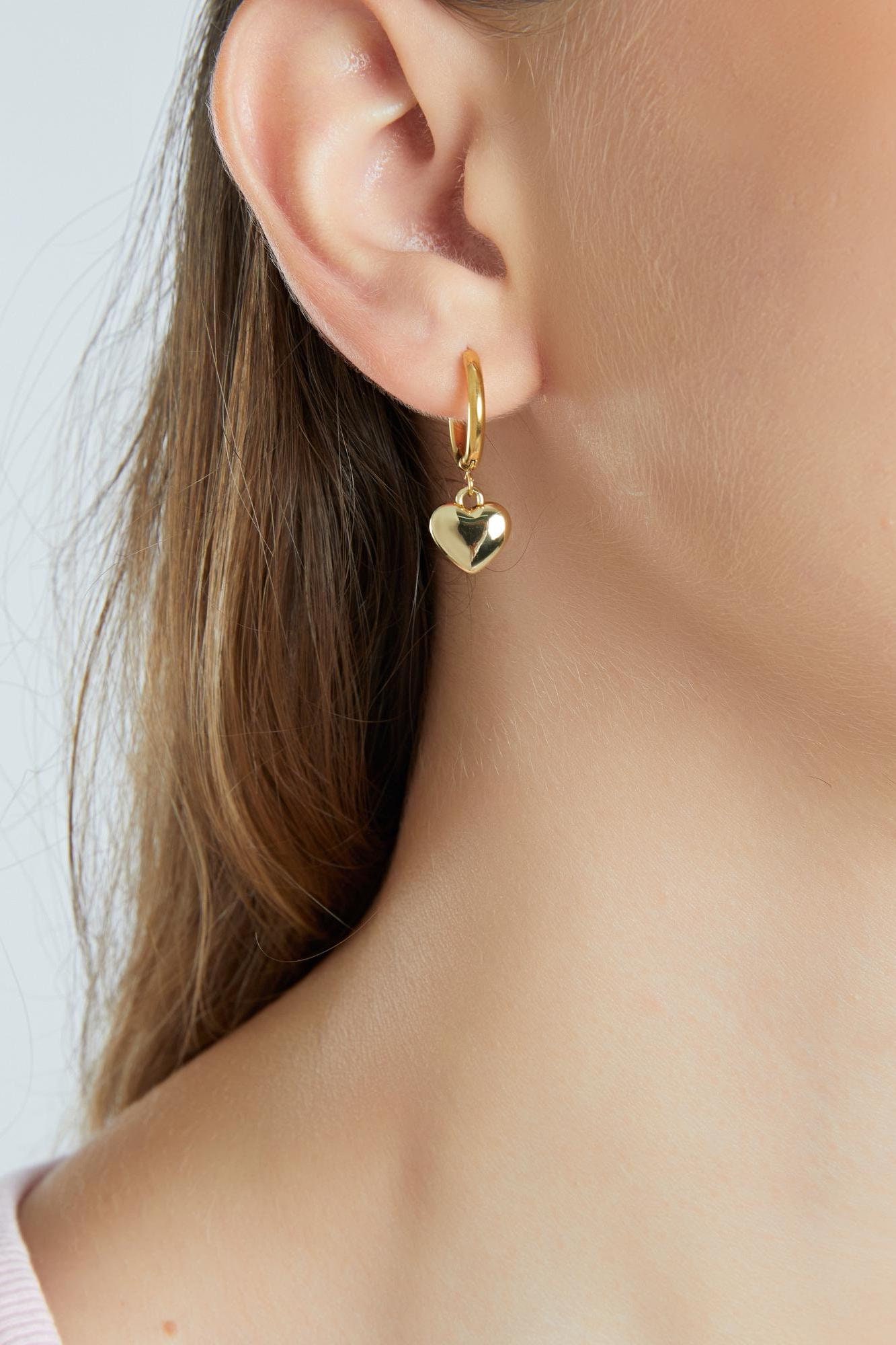 Vintage Heart Earrings - Etsy