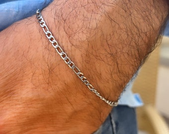 Men's Chain Bracelet • Best Gift for Dad • Jewelry Gift for Men • Father's Day Gift  • Silver Chains • Gift for Husband