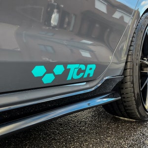 Premium vinyl sticker set TCR logo side VW Golf 7 GTI