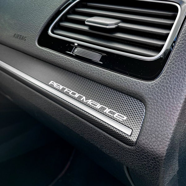 2x autocollants de tableau de bord en vinyle premium Lettrage VW Golf 7 GTI Performance