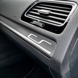 2 autocollants de tableau de bord en vinyle de qualité supérieure avec logo VW Golf 7 GTI Clubsport CS