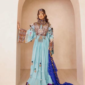 アフガニスタンの伝統的なウェディングドレス/アフガンドレスマキシ