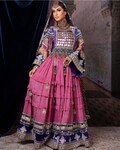 Afghan wedding dress/ afghan dress kuchi charma works product logo