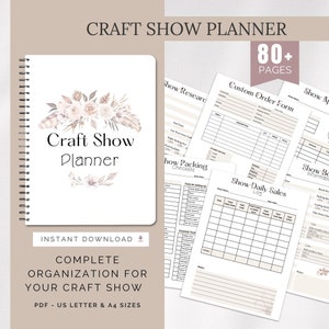 Craft Show Planner, Craft Show Research, Craft Show Tracker, Craft Fair Planner, Printable, Craft Booth Planner, Handmade Business Forms