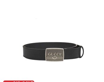 Buckle Belt Men's 3cm Black