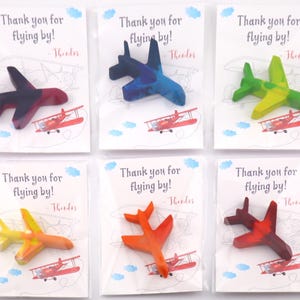 Recuerdos de fiesta de crayones de avión – Regalo de cumpleaños de avión – Recuerdo para colorear con crayones de avión – Crayones de avión para niños – Recuerdos de cumpleaños de piloto imagen 9