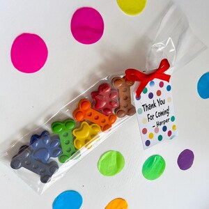 Puppy Dog Crayon Party Favors – Dog Paw & Bone Crayons – Birthday Favor Bags – Puppy Party Supplies – Creative Kids Gift image 3