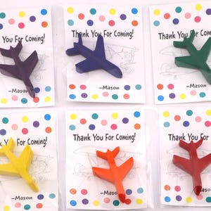 Recuerdos de fiesta de crayones de avión – Regalo de cumpleaños de avión – Recuerdo para colorear con crayones de avión – Crayones de avión para niños – Recuerdos de cumpleaños de piloto imagen 10