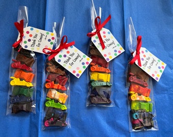 Race Car Crayon Party Favors – Car Birthday Favor Bags – Kids Race Car Party – Shaped Crayons for Boys and Girls