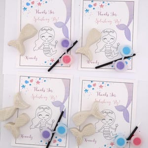 Mermaid Painting Party Favors for Kids – DIY Plaster Insect Craft paint Kits – Fun Birthday Activity Gift