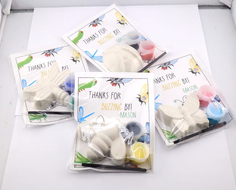 Plaster Insect Kit Bug Painting Party Favors for Kids – Ladybug, Butterfly, Dragonfly ...
