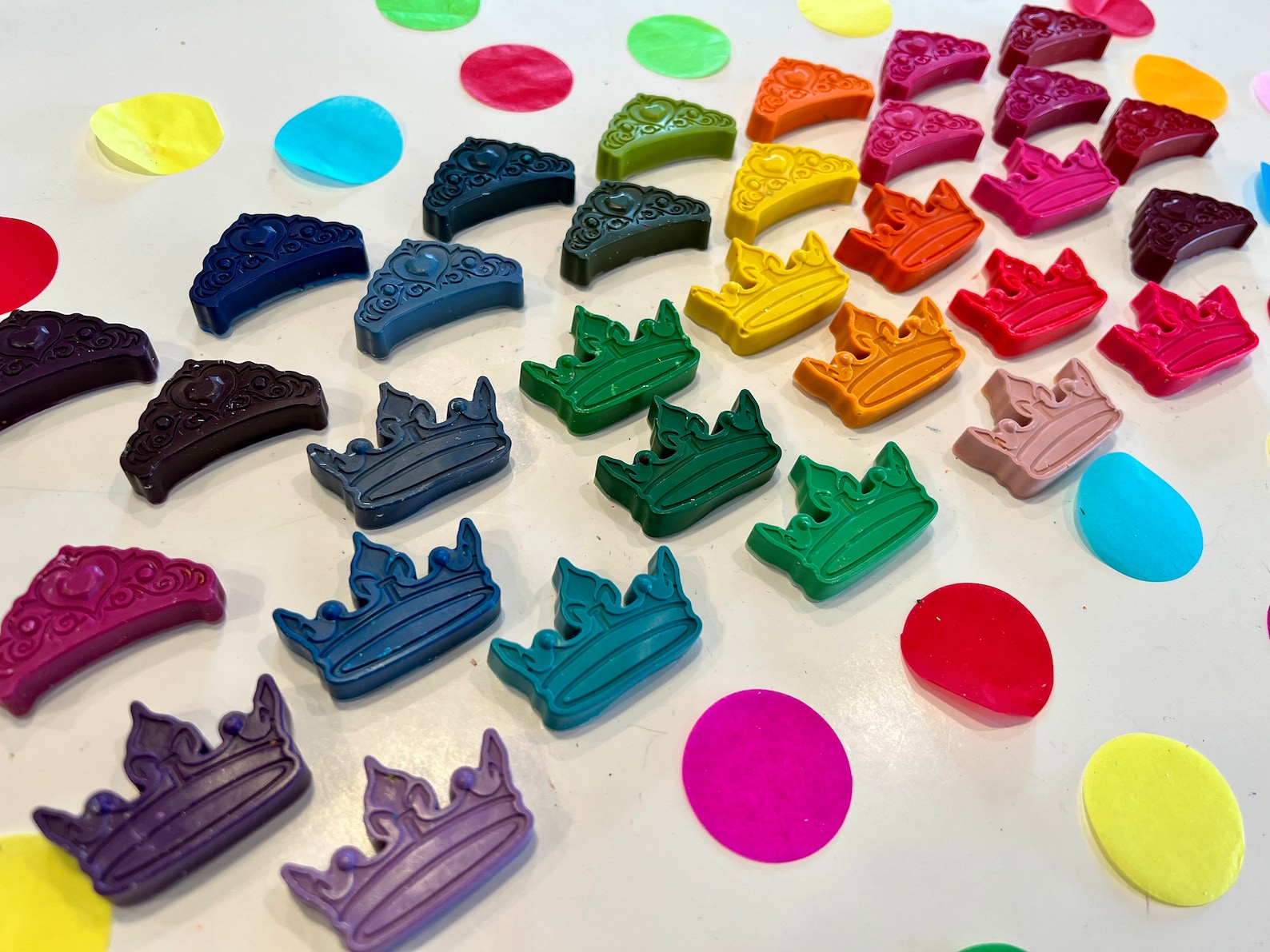 Princess Crayons Princess Crown Crayons Princess Birthday Etsy