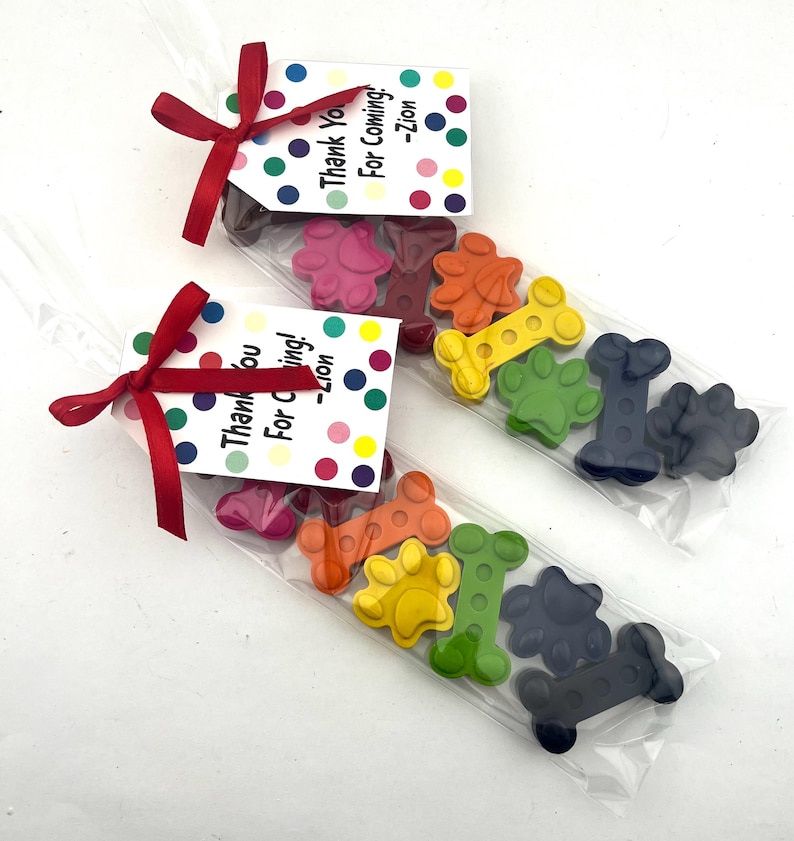 Puppy Dog Crayon Party Favors – Dog Paw & Bone Crayons – Birthday Favor Bags – Puppy Party Supplies – Creative Kids Gift image 10