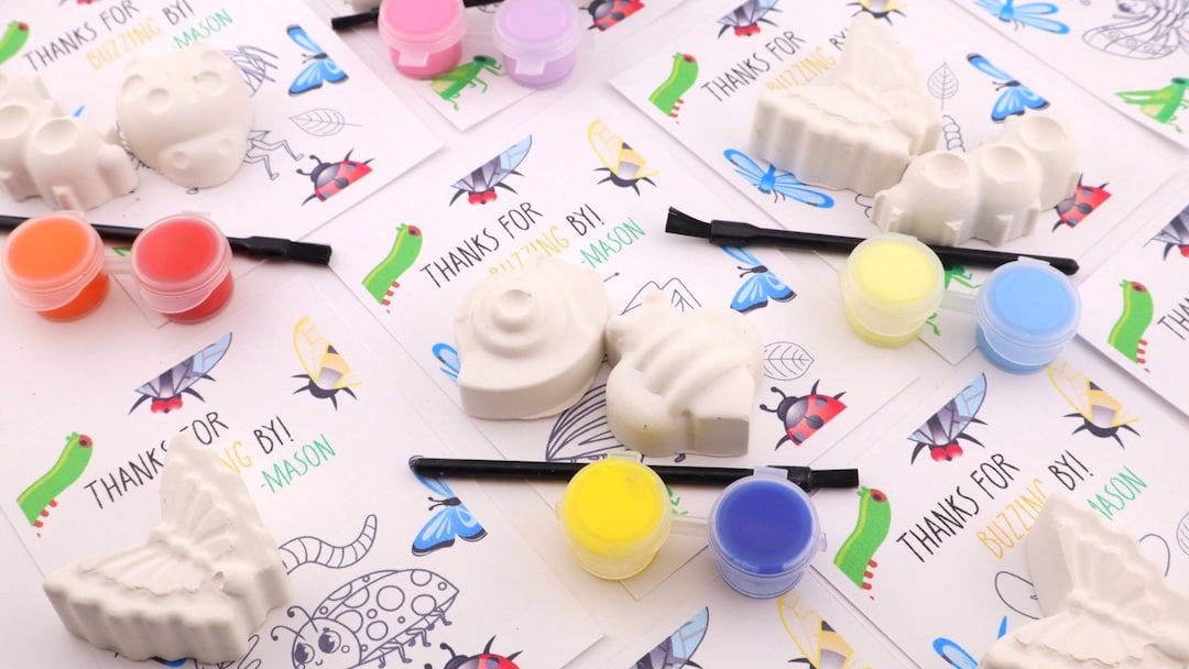 Plaster Insect Kit Bug Painting Party Favors for Kids – DIY Plaster Insect Craft Paint ...