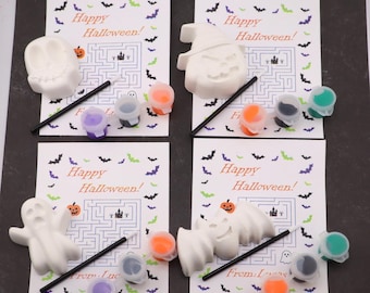 Halloween Painting Party Favors for Kids – Halloween Paint Kits Plaster – DIY Halloween Craft for Kids - Halloween Activity