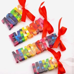 Personalized Name Crayons – Custom Letter Crayons for Kids – Handmade Crayon Name Gift – Birthday Party Favor – Creative Gift for Kids