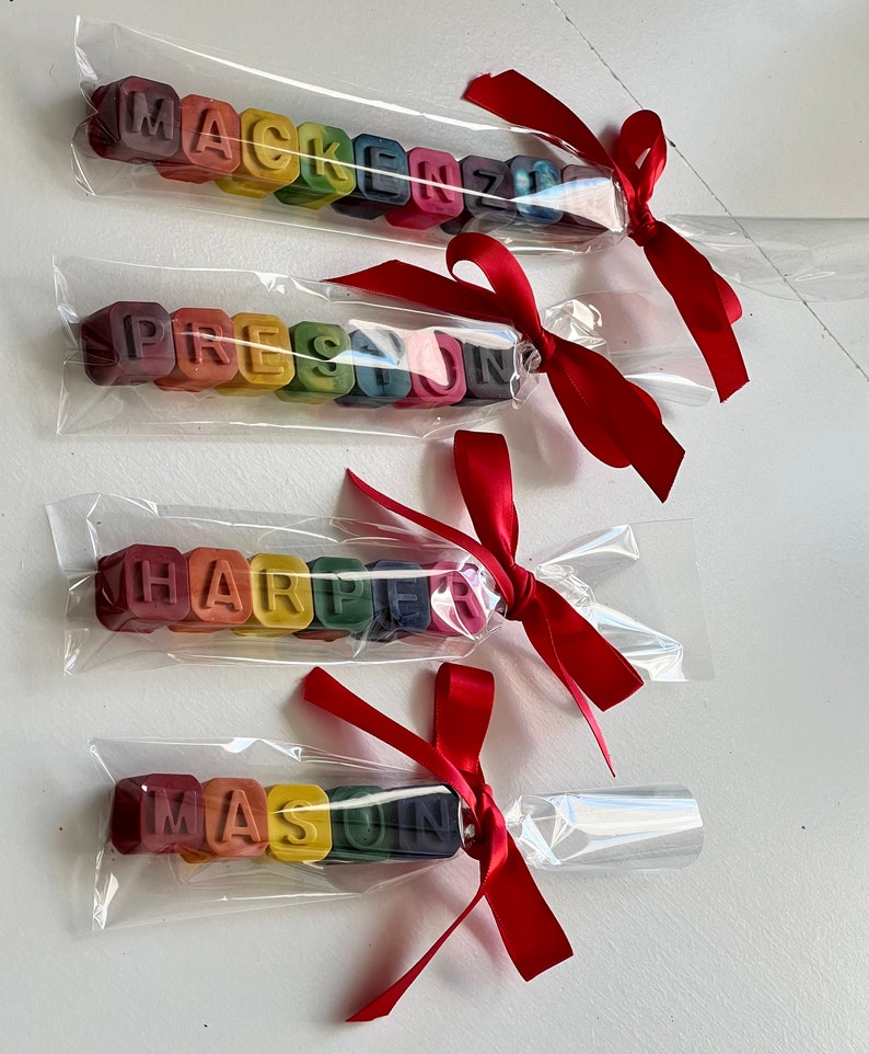 Name Crayons Crayon Letters Mini Block Crayon Names for Etsy