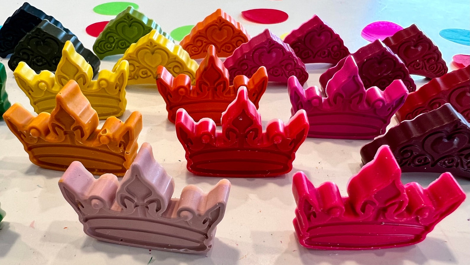 Princess Crayons Princess Crown Crayons Princess Birthday Etsy