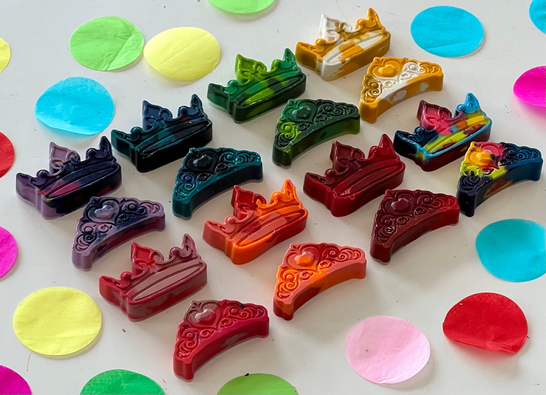 Princess Crayons Princess Crown Crayons Princess Birthday Etsy