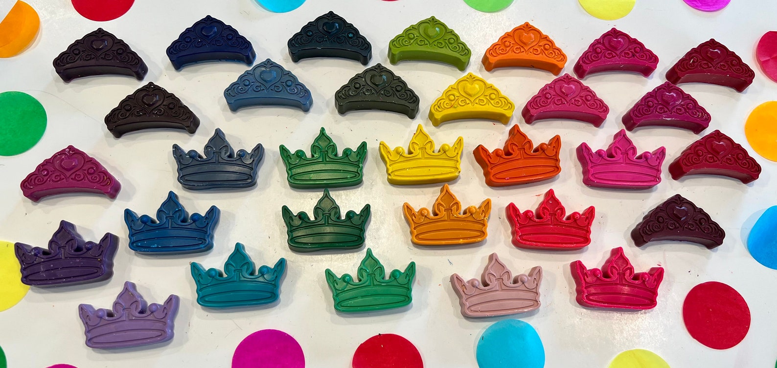 Princess Crayons Princess Crown Crayons Princess Birthday Etsy