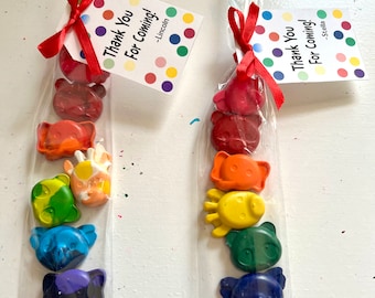 Zoo animal party favor bags for birthday party’s, Zoo birthday party, Zoo animal crayons, Carnival party