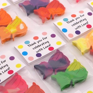Cat Crayon Party Favors – Kitty Birthday Goodie Bags – Kitten Crayons for Kids – Cat Themed Party Favor