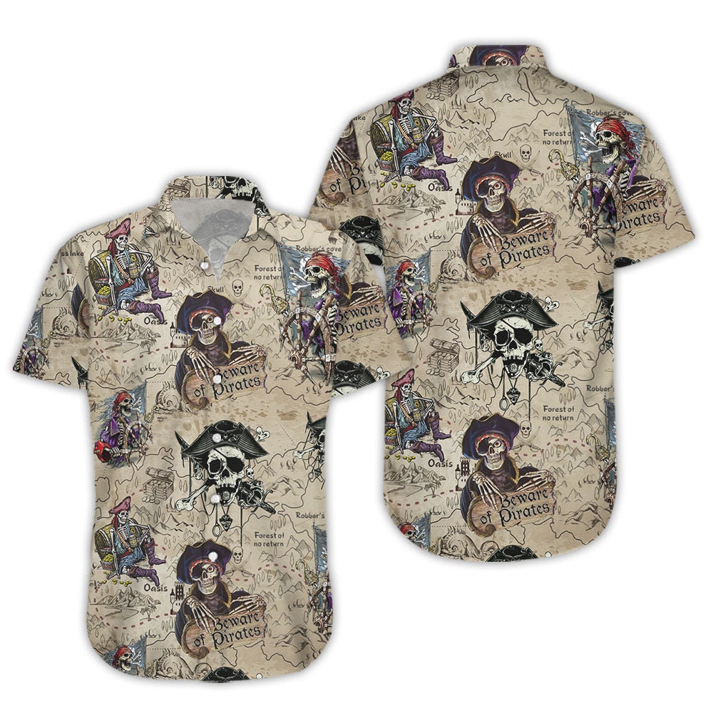 Discover Skull Pirate Hawaii Shirt - Special Gift For Pirate Theme Lovers