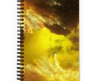 student homework diary Blank Yellow Nebula Notebook