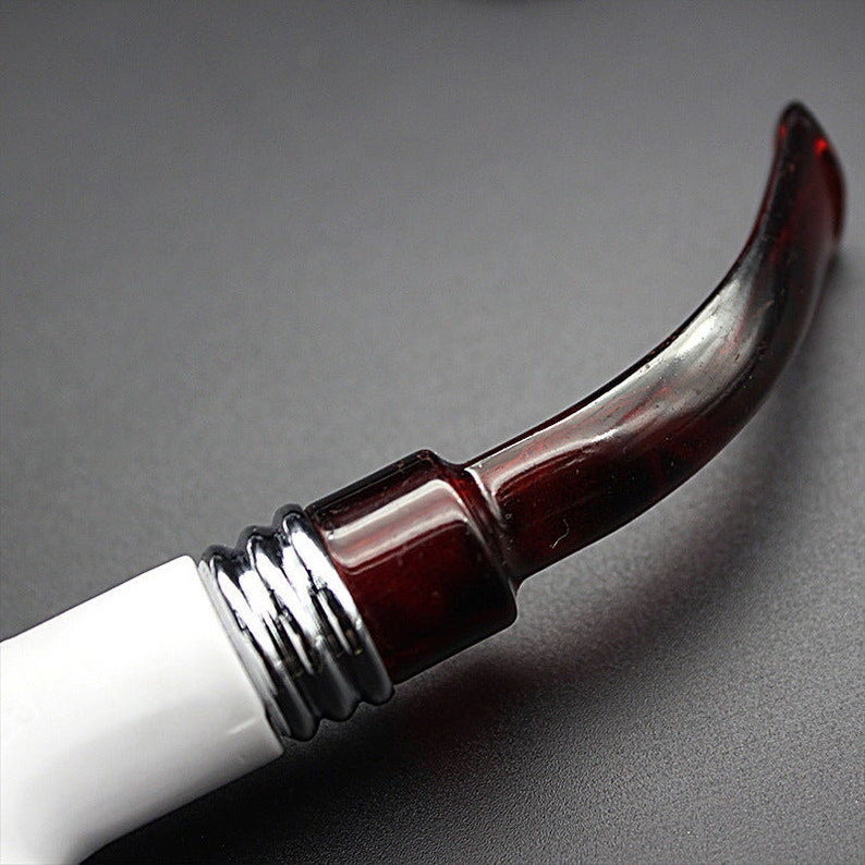 Resin Pipe Vintage Smoking Pipe, 2024 Gift, Wooden Pipe, Ornate Pipe