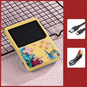Consola de juegos portátil clásica con 500 juegos clásicos integrados, juegos retro, portátil, para amantes de los juegos, nostálgico, juegos de los 90, para niños, regalo para