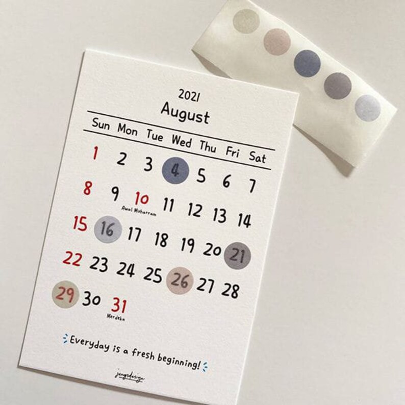 Polaroid 2024 Calender Printable Mini Calender Phonecase Etsy