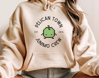 Stardew Valley Hoodie Junimo Pelican Town Pullover Oversized Aesthetic Comfy Gamer Girl Unisex Sweatshirt Gift for Girlfriend Best Friend