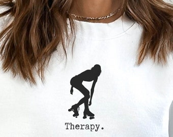Roller Skate Sweatshirt, Roller skate, Roller skating lover, Roller derby gift, Gift for roller skater, 90s Sweatshirt, Roller skate therapy
