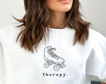 Roller Skate Sweatshirt, Roller skate, Roller skating lover, Roller derby gift, Gift for roller skater, 90s Sweatshirt, Roller skate