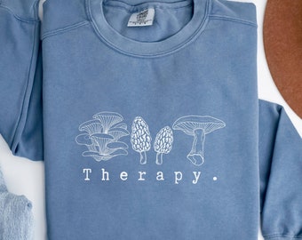 Mushroom Foraging Shirt, Mushroom Sweatshirt, Mushroom Forager Gift, Mushroom Foraging Therapy Shirt, Prezent dla miłośnika grzybów, Forager Shirt