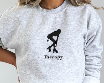 Rolschaats Sweatshirt, Rolschaats, Rolschaatsen liefhebber, Roller derby cadeau, Cadeau voor rolschaatser, jaren '90 Sweatshirt, Retro Rolschaats