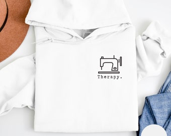 Felpa per terapia di cucito, Felpa da cucito, Camicia da cucito, Regali da cucito, Camicia da cucito divertente, Camicia da amante del cucito, Regali Quilter, Regalo fognario