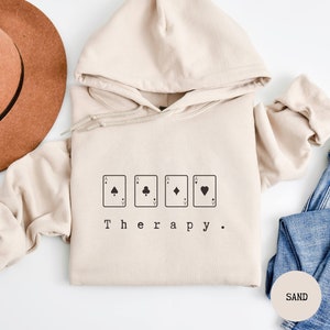 Euchre Hoodie, Euchre Gift, Euchre Player Gift, Euchre gift for couple, Couples gift, Euchre Therapy Hoodie, Euchre Player Hoodie, XL Hoodie