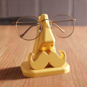 3D Glasses Stand STL File - Eye Glasses Holder Accessory, Sunglasses Stand, 3D Printing, Modern Desk Decor, Digital 3D Model