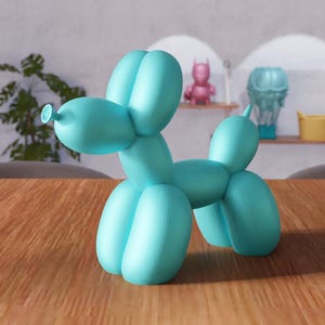 3D Balloon Dog STL File - Modern Animal Decor for Kids Room, Balloon Dog Gift, 3D Print File, Fun Animal Art, Cute Home Decoration