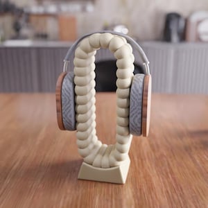 3D Headset Stand STL File - Personalized Gaming Stand, Music Lover Decor, Headphone Holder, Gamer Desk Organizer, 3D Printable Accessory