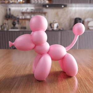 3D Puppy Dog Balloon Toy STL File - Cute balloon animal decor, Puppy party ornament, Fun kids gift, Playful home accent, Dog lover figure