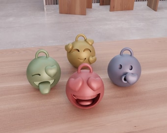 Accessoires de porte-clés emoji 3D Love avec fichiers 3D Stl et figurine 3D, accessoires de porte-clés, fichier d'impression 3D, porte-clés pour femme, impression 3D