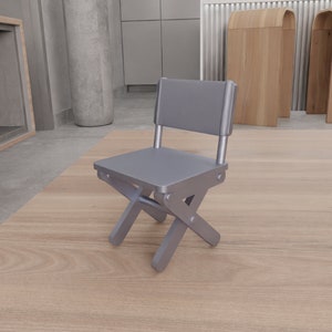 3D Director Chair Decor as Stl File & Home and Living, Chair Decoration, Kids Toy, Miniature Chair, 3D Printing, Cool Chair