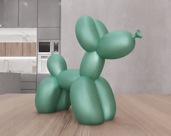 3D Balloon Dog Decor with 3D Stl File & Animal Print, Balloon Gift, Animal Decor, 3D Printed Decor, Gift for Kids, 3D Printing, Animal Gift